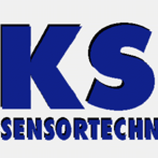 Logo der KS Sensortechnik mit dunkelblauer Schrift und Blockbuchstaben